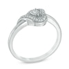 Thumbnail Image 1 of Diamond Accent Sideways Heart Ring in Sterling Silver