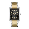Thumbnail Image 0 of Men's Bulova Two-Tone Watch with Rectangular Black Dial (Model: 98A149)
