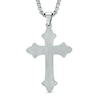 Thumbnail Image 1 of Men's Crucifix Pendant in Two-Tone Stainless Steel - 24"