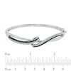 Thumbnail Image 1 of 0.45 CT. T.W. Black and White Diamond Overlay Bangle in Sterling Silver