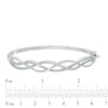 Thumbnail Image 1 of 0.30 CT. T.W. Diamond Loose Braid Bangle in Sterling Silver