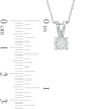Thumbnail Image 1 of 0.45 CT. T.W. Diamond Solitaire Pendant and Earrings Set in 10K White Gold