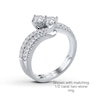 Thumbnail Image 2 of Ever Us™ 0.12 CT. T.W. Diamond Contour Band in 14K White Gold