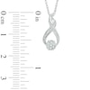 Thumbnail Image 1 of Diamond Accent Infinity Earrings and Pendant Set in Sterling Silver