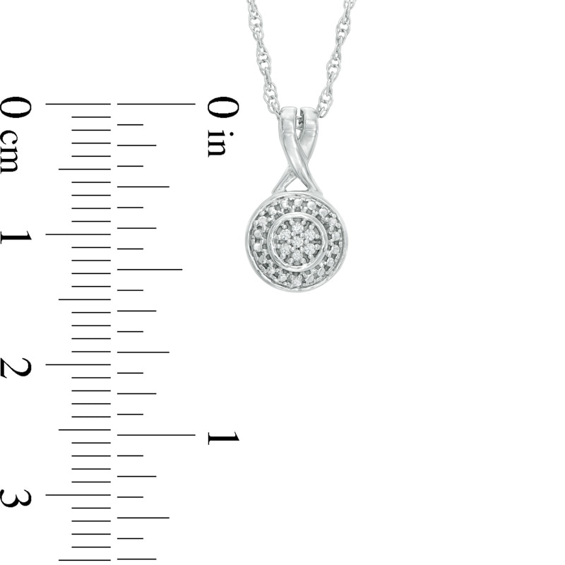 Diamond Accent Frame Pendant and Stud Earrings Set in Sterling Silver
