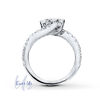 Thumbnail Image 1 of Ever Us™ 2.00 CT. T.W. Two-Stone Diamond Bypass Ring in 14K White Gold
