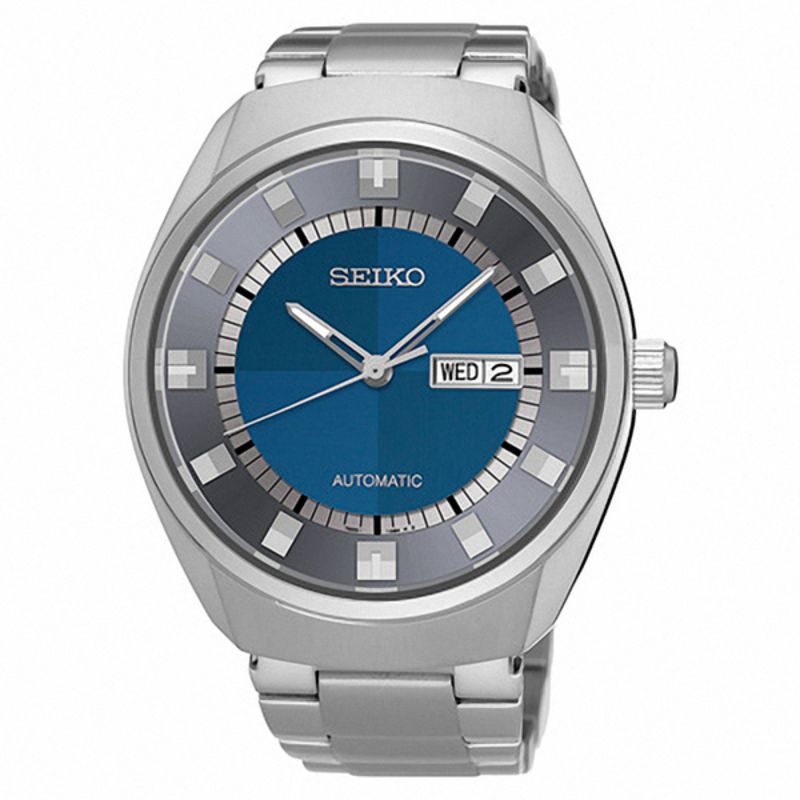 Men's Seiko Recraft Automatic Watch with Blue Dial (Model: SNKN73)