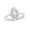 Thumbnail Image 0 of 0.70 CT. T.W. Marquise Diamond Frame Engagement Ring in 10K White Gold
