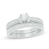 Thumbnail Image 0 of 0.58 CT. T.W. Diamond Vintage-Style Bridal Set in 10K White Gold