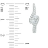 Thumbnail Image 1 of Ever Us™ 0.60 CT. T.W. Two-Stone Diamond Bypass Hoop Earrings in 14K White Gold