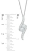 Thumbnail Image 1 of Ever Us™ 0.75 CT. T.W. Two-Stone Diamond Bypass Pendant in 14K White Gold - 19"
