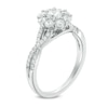 Thumbnail Image 1 of 0.95 CT. T.W. Canadian Certified Diamond Frame Engagement Ring in 14K White Gold (I/I2)