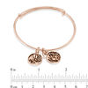 Thumbnail Image 3 of Chrysalis "Transformation" Charms Adjustable Bangle in Rose-Tone Brass