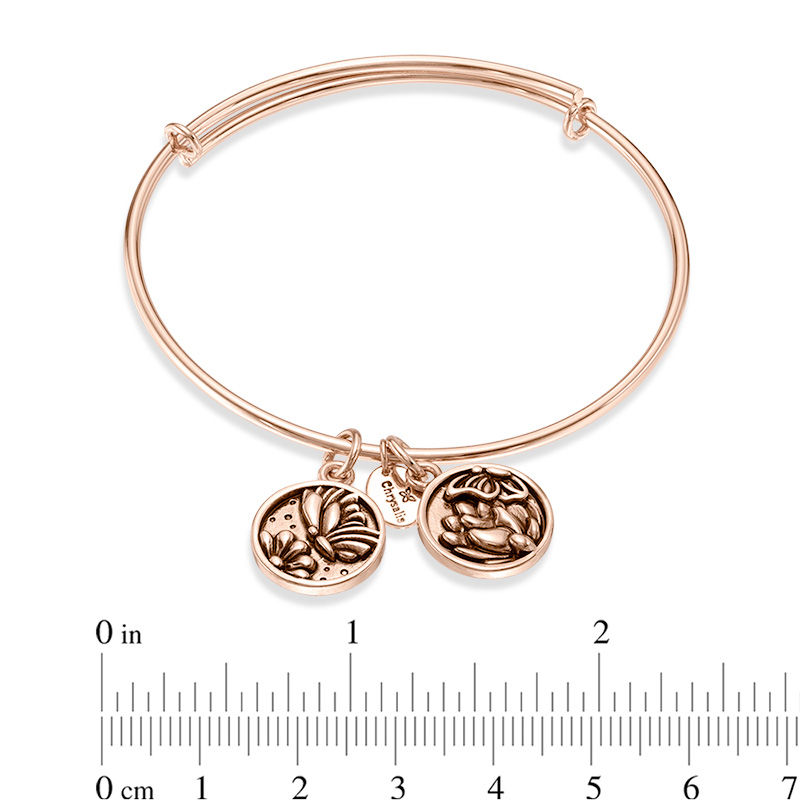 Chrysalis "Transformation" Charms Adjustable Bangle in Rose-Tone Brass