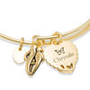Thumbnail Image 1 of Chrysalis "Family" Charms Adjustable Bangle in Yellow-Tone Brass