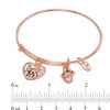 Thumbnail Image 2 of Chrysalis "Family" Charms Adjustable Bangle in Rose-Tone Brass