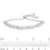 Thumbnail Image 1 of 0.18 CT. T.W. Diamond Infinity Wave Bolo Bracelet in Sterling Silver - 9.5"
