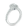 Thumbnail Image 1 of Vera Wang Love Collection 0.70 CT. T.W. Oval Diamond Double Frame Engagement Ring in 14K White Gold
