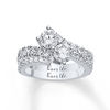 Thumbnail Image 3 of Ever Us™ 2.50 CT. T.W. Two-Stone Diamond Bypass Ring in 14K White Gold (H-I/I2)