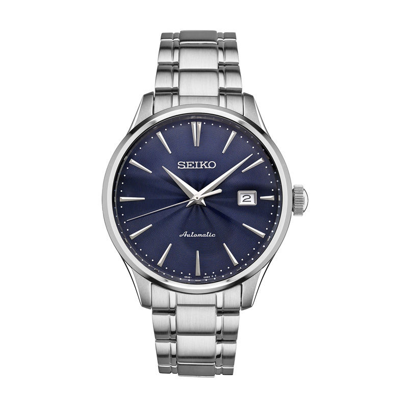 Men's Seiko Core Automatic Watch with Dark Blue Dial (Model: SRPA29)