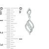 Thumbnail Image 2 of Diamond Accent Flame Pendant and Drop Earrings Set in Sterling Silver