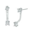 Thumbnail Image 0 of Diamond Accent Front/Back Earrings in Sterling Silver