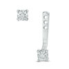 Thumbnail Image 1 of Diamond Accent Front/Back Earrings in Sterling Silver