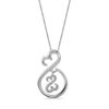Thumbnail Image 0 of Open Hearts Family by Jane Seymour™ 0.04 CT. T.W. Diamond Motherly Love Pendant in Sterling Silver