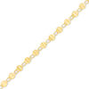 Thumbnail Image 0 of Made in Italy Diamond-Cut Disc Link Bracelet in 10K Gold - 7.75"