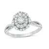 Thumbnail Image 0 of 0.45 CT. T.W. Diamond Scallop Frame Engagement Ring in 10K White Gold