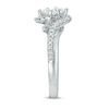 Thumbnail Image 2 of Ever Us™ 1.00 CT. T.W. Two-Stone Princess-Cut Diamond Tilted Bypass Frame Ring in 14K White Gold