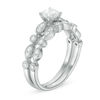 Thumbnail Image 1 of 0.75 CT. T.W. Certified Canadian Diamond Vintage-Style Bridal Set in 14K White Gold (I/I1)