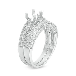 Semi mount hotsell bridal set