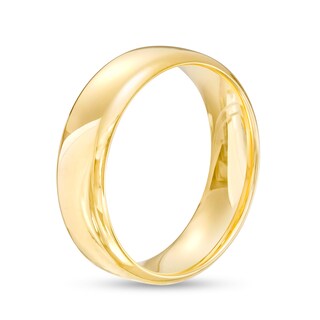 Men's 6.5mm Euro Comfort-Fit Wedding Band in 14K Gold|Peoples Jewellers