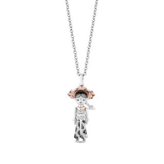 Disney Treasures Toy Story 0.065 CT. T.W. Diamond Jessie Pendant in Sterling Silver and 10K Rose Gold|Peoples Jewellers