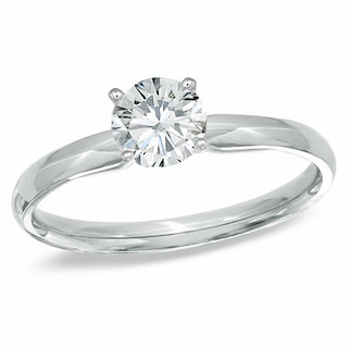 CT. Diamond Solitaire Engagement Ring in 14K White Gold (I/I1)|Peoples Jewellers