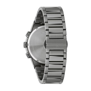 Men's Bulova Modern Millennia Two-Tone IP Chronograph watch with Blue Dial (Model: 98C143)|Peoples Jewellers