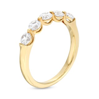 1.00 CT. T.W. Diamond Five Stone Anniversary Band in 14K Gold|Peoples Jewellers