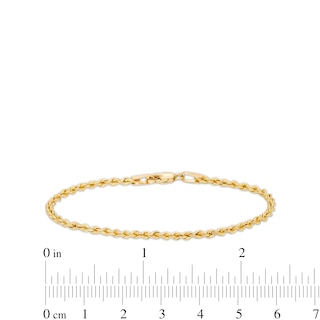 Child's 1.8mm Rope Chain Bracelet in Hollow 10K Gold - 6.0"|Peoples Jewellers