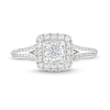 Thumbnail Image 3 of Vera Wang Love Collection Canadian Certified Centre Diamond 0.69 CT. T.W. Split Shank Engagement Ring in 14K White Gold