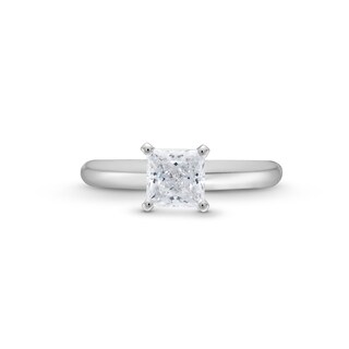 1.00 CT. Princess-Cut Canadian Certified Diamond Solitaire Engagement Ring in 14K White Gold (J/I2)|Peoples Jewellers