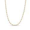 Thumbnail Image 0 of 0.8mm Diamond-Cut Twisted Link Chain Necklace in Hollow 14K Gold - 18"