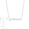 Thumbnail Image 2 of Diamond Accent "girl mom" with Heart Necklace in Sterling Silver