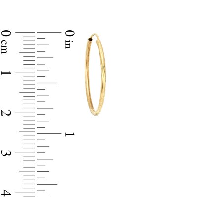 Continuous 20.0mm Hoop Earrings in 14K Gold