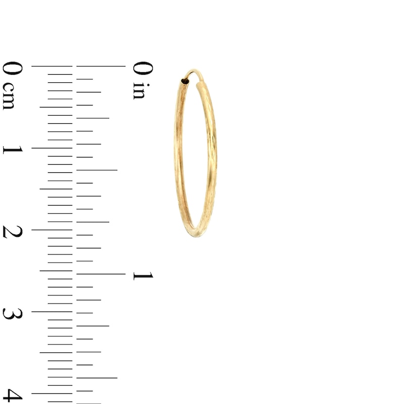 Main Image 3 of Continuous 20.0mm Hoop Earrings in 14K Gold