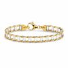 Men's 14K Gold Two-Tone Link Bracelet