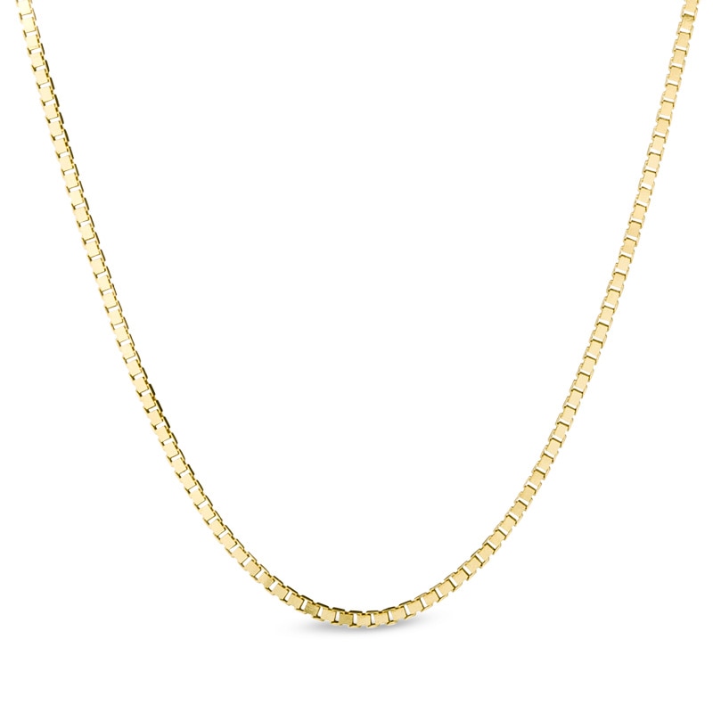 Main Image 1 of 10K Gold .52mm Box Chain Necklace