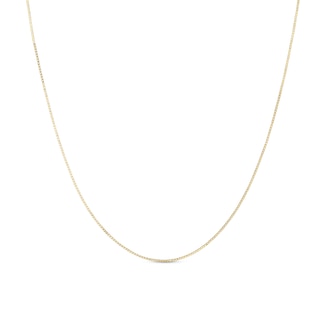 Ladies' 0.52mm Box Chain Necklace in 14K Gold - 16"