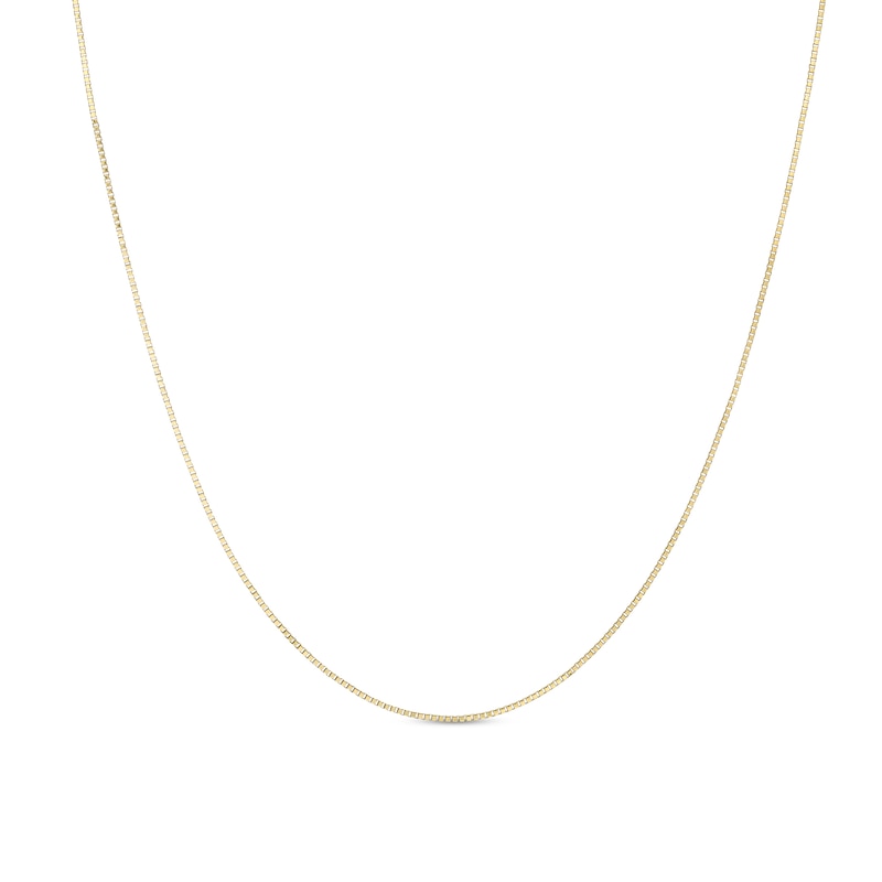 Main Image 1 of Ladies' 0.52mm Box Chain Necklace in 14K Gold - 16"