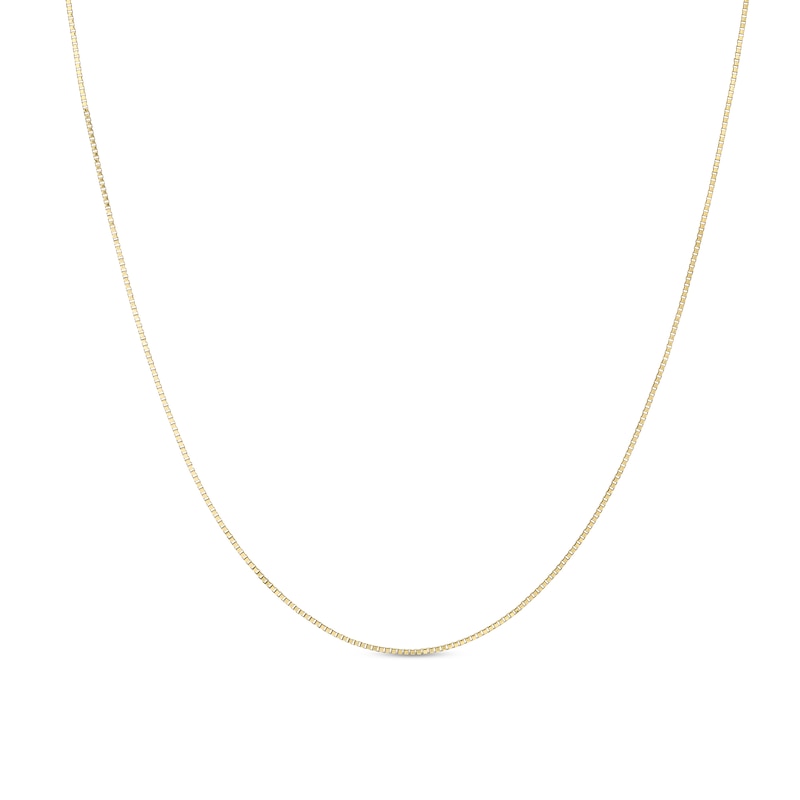 Ladies' 0.52mm Box Chain Necklace in 14K Gold - 16"|Peoples Jewellers